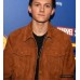 Spiderman Homecoming Tom Holland (Peter Parker) Brown Suede Leather Jacket